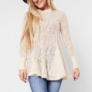 NWT Free People Coffee in the Morning Chamoix top